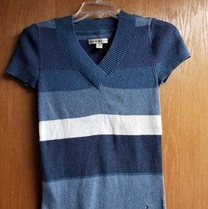 Tommy Hilfiger Short Sleeve Vneck Sweater